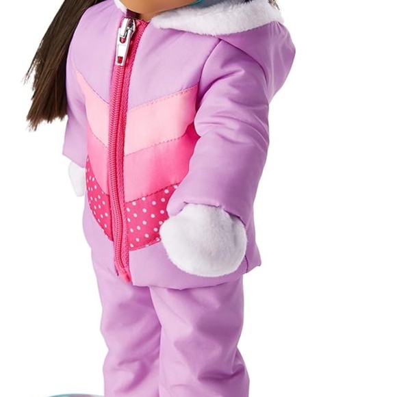 American Girl WellieWishers 14.5-inch Doll Frosty Fun Snowboard Playset Owl Face - Picture 4 of 10